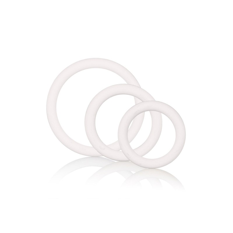 Pierścień-RUBBER RING WHITE SET 3PCS